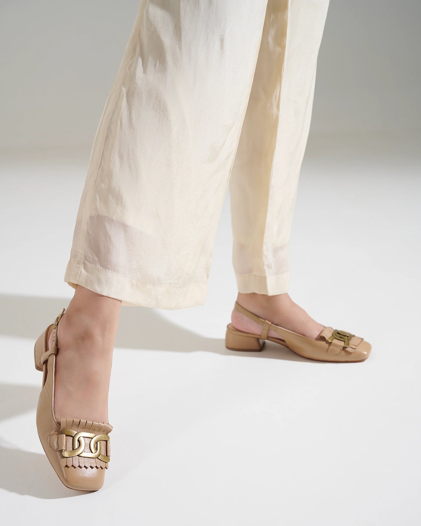 Astra Leather Block Heels