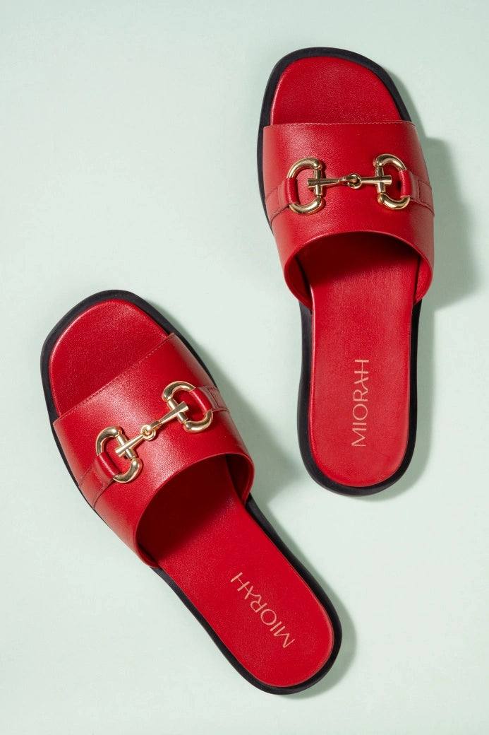 Flutter leather Comfort Flats