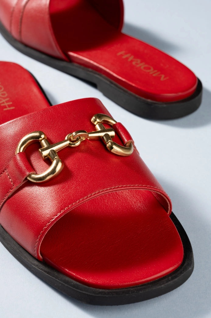 Flutter leather Comfort Flats