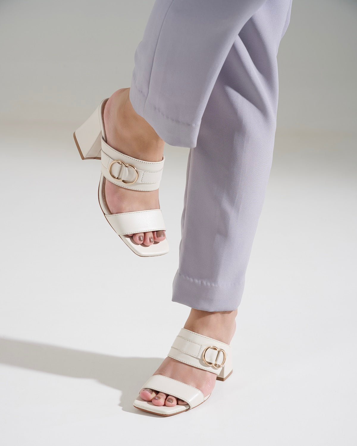 Velora Leather Block Heels