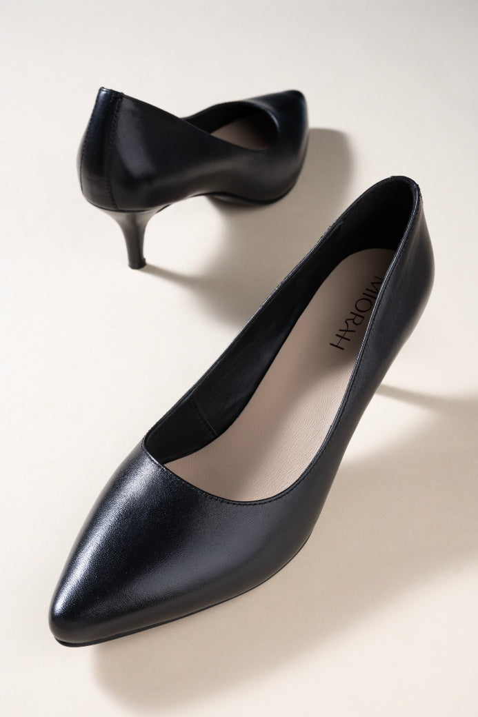 Posh Metllic Leather Pumps