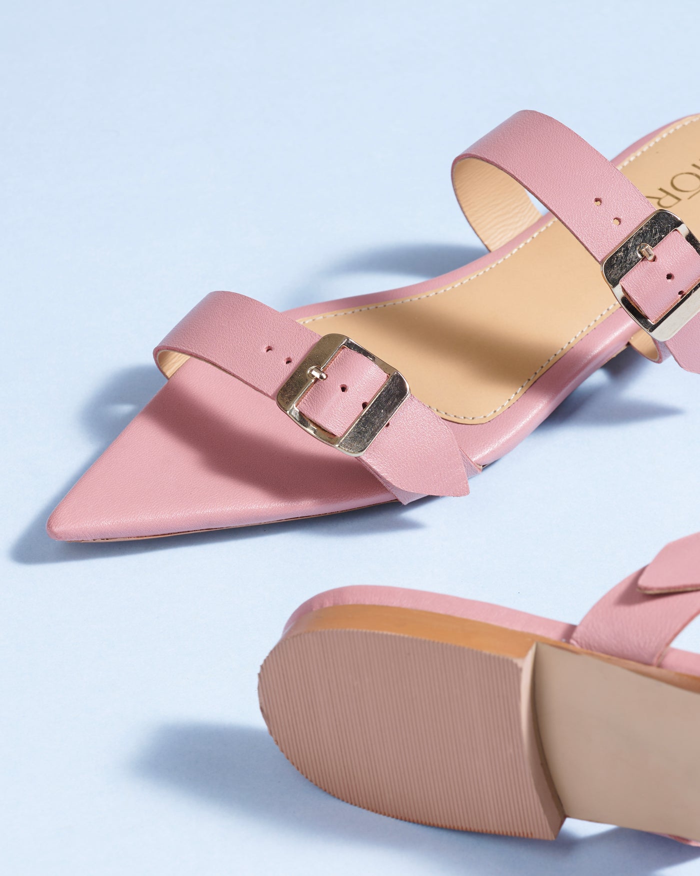 Cleo Leather Pointed Flats