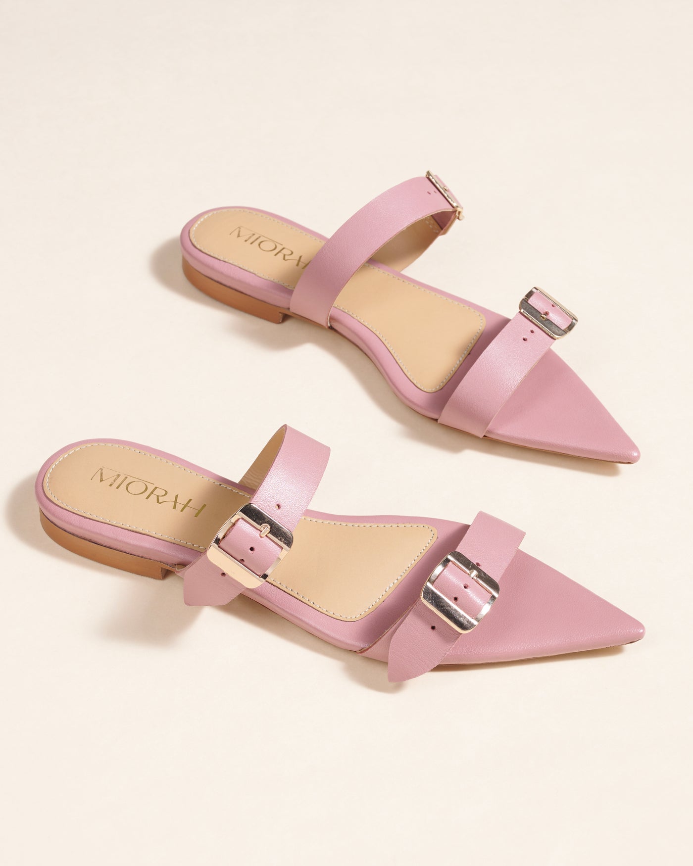 Cleo Leather Pointed Flats