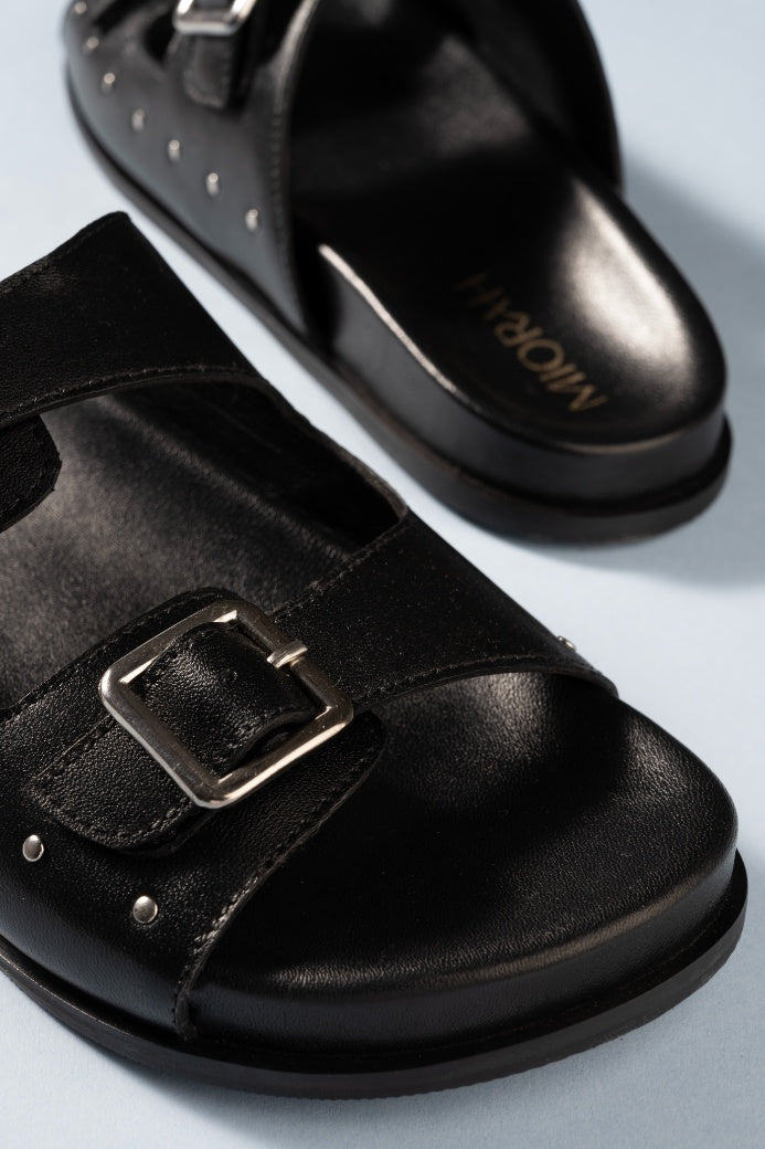 Solace Footbed Leather Comfort Sandals