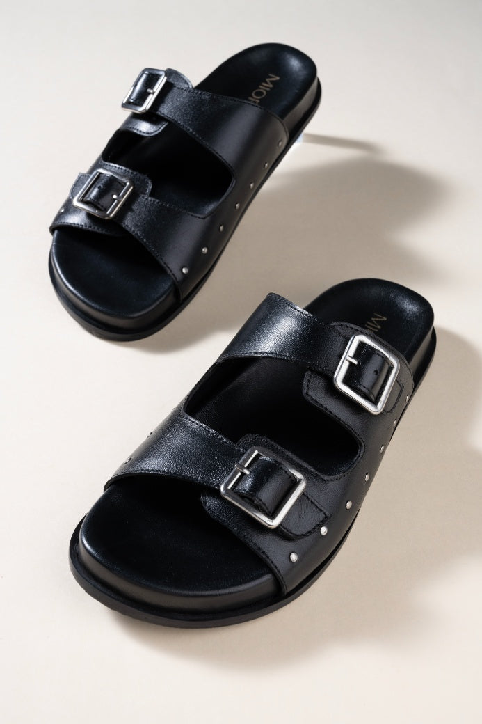 Solace Footbed Leather Comfort Sandals