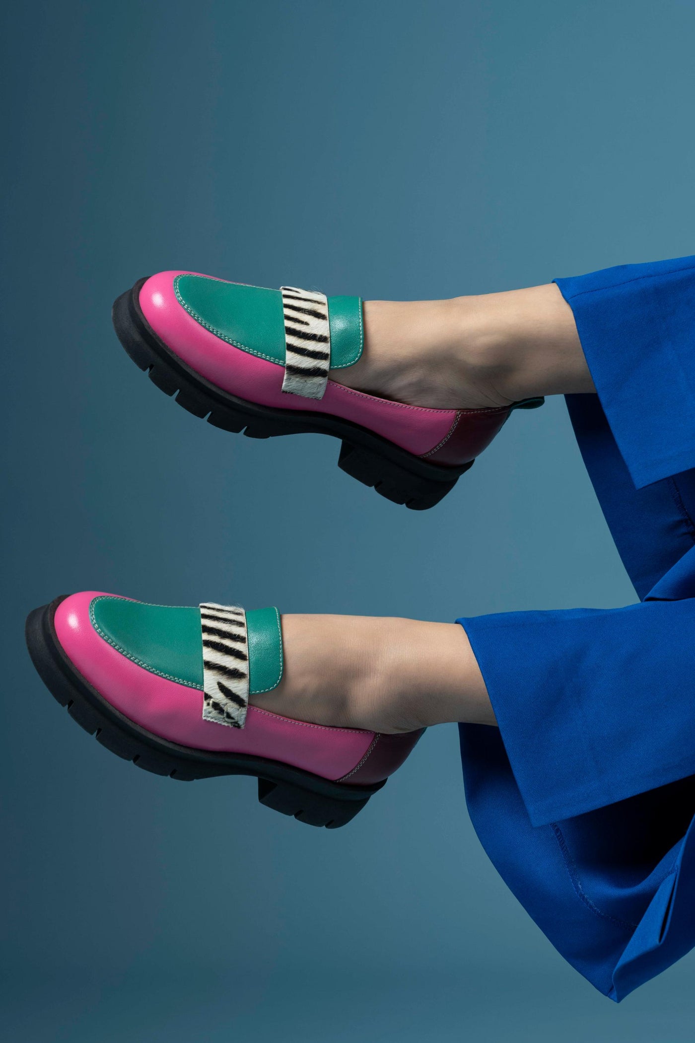 Vault Leather Multi Coloured Loafers