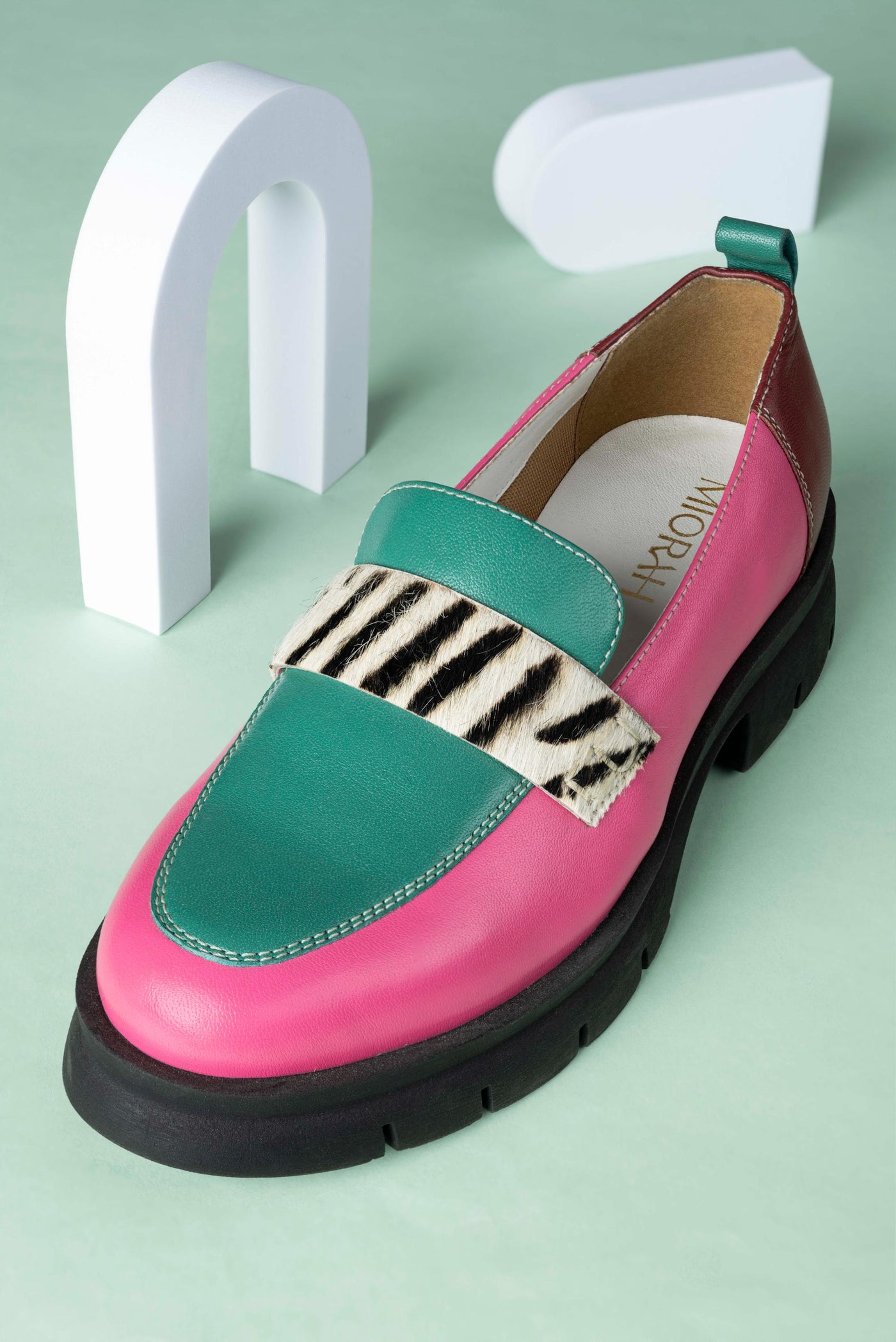 Vault Leather Multi Coloured Loafers