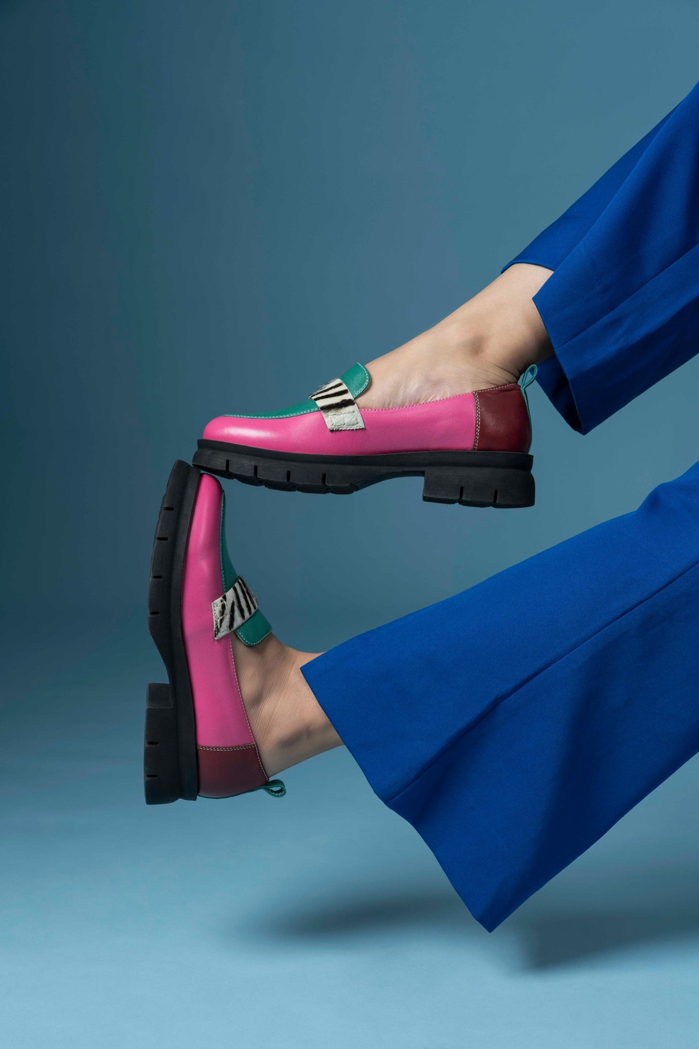 Vault Leather Multi Coloured Loafers