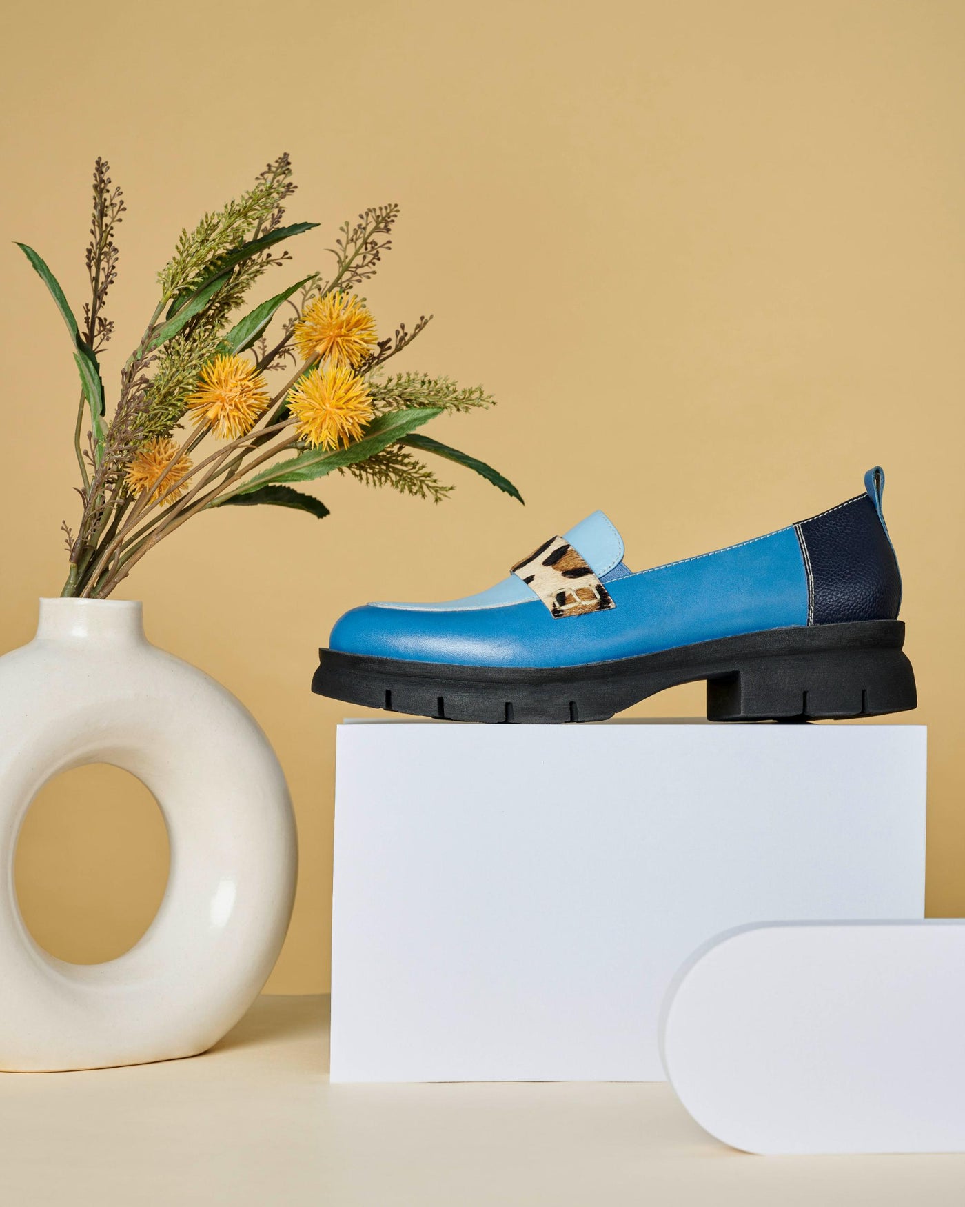 Vault Leather Multi Coloured Loafers