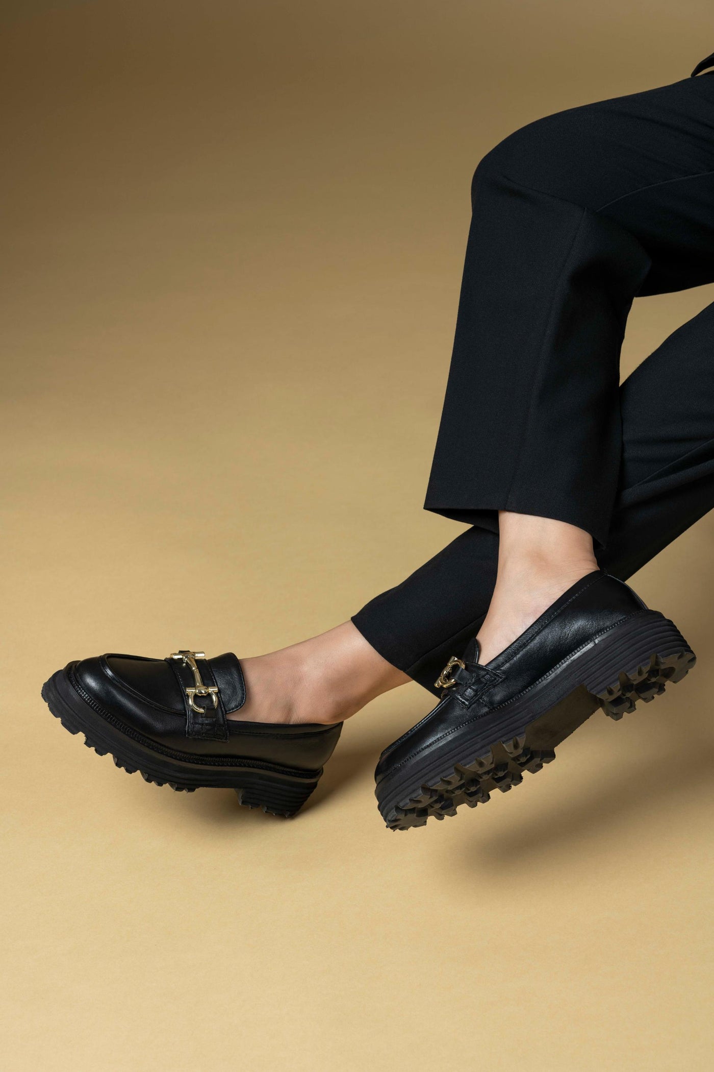 Pioneer Leather Platform Loafers