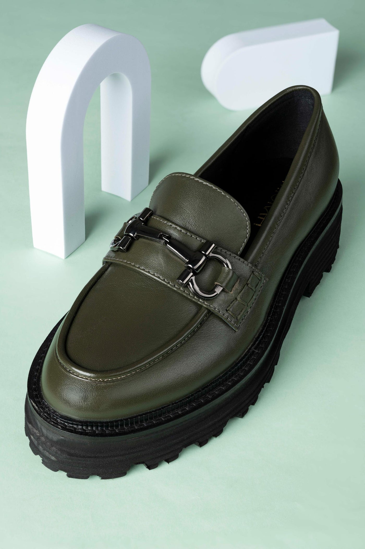 Pioneer Leather Platform Loafers