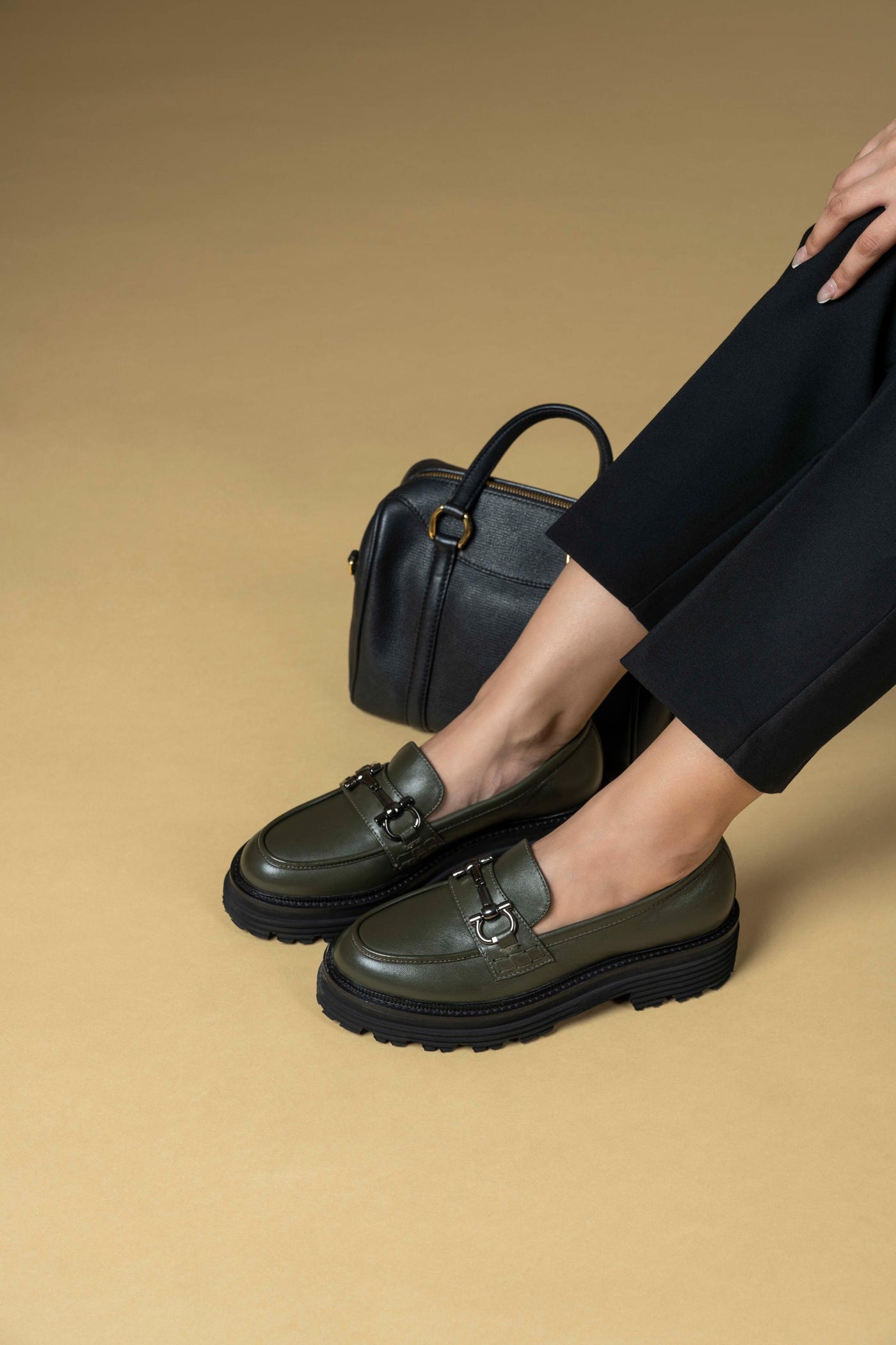 Pioneer Leather Platform Loafers