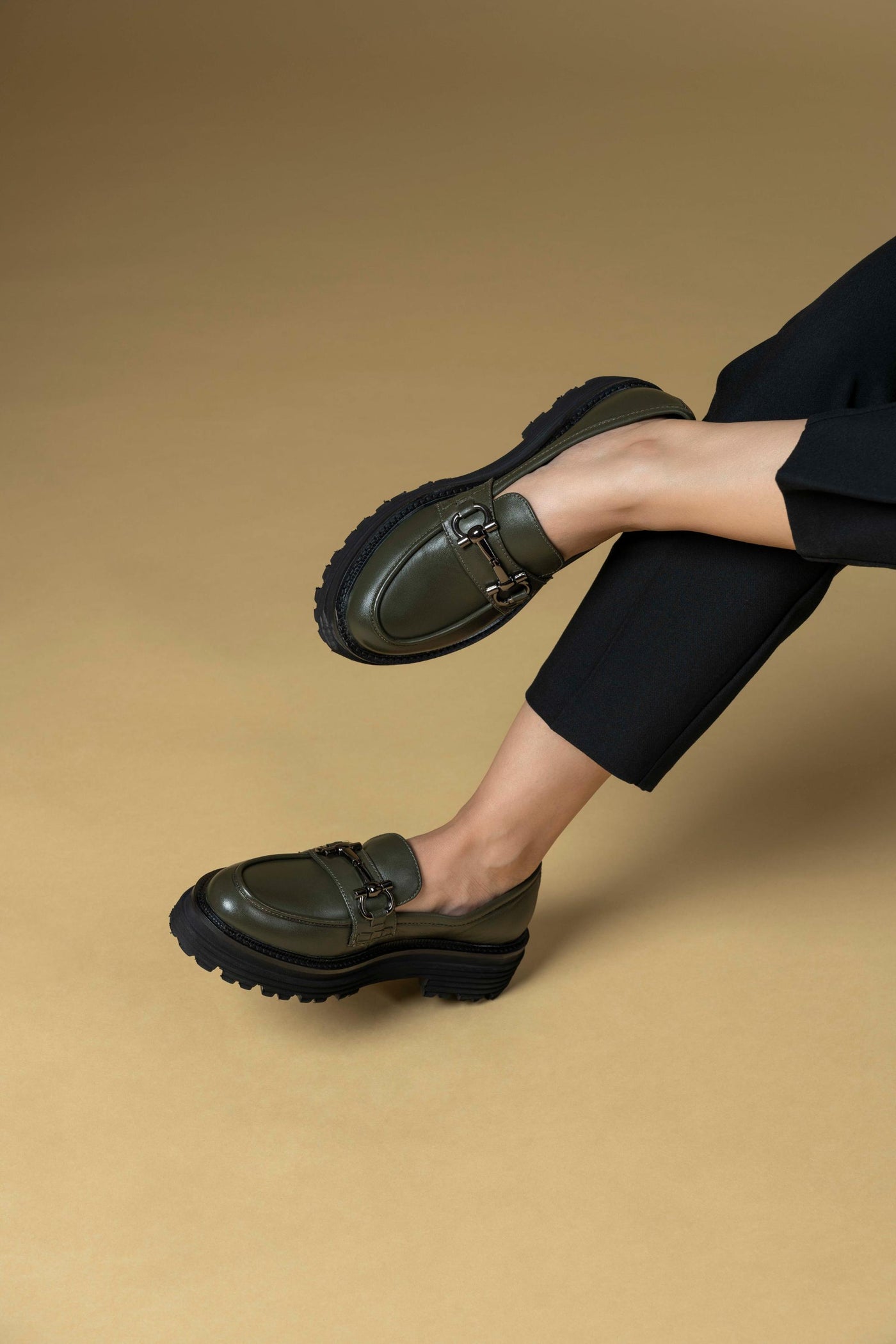 Pioneer Leather Platform Loafers