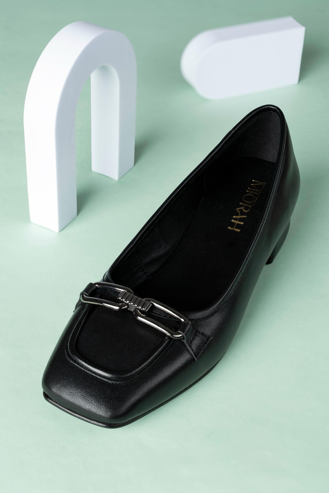 Mystic Leather Mid Block Heels