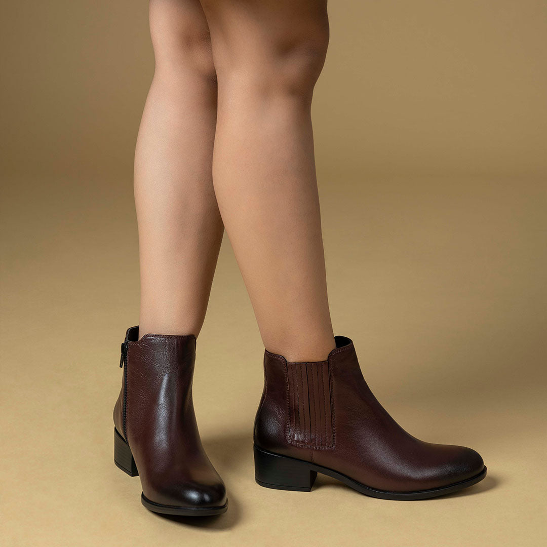 Viva Leather Ankle Boots