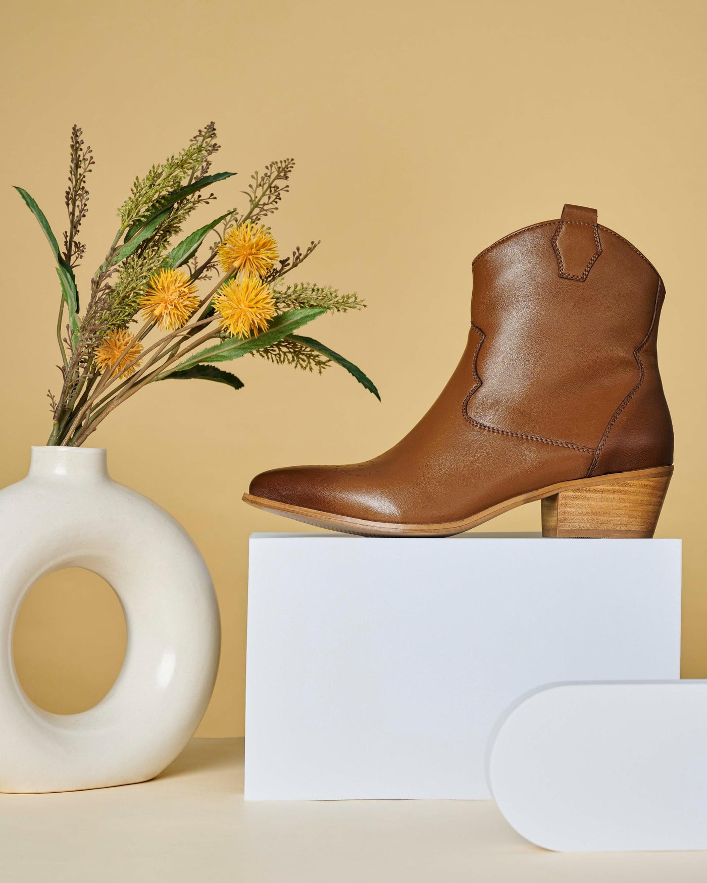 Ranger Leather Ankle Western Boots