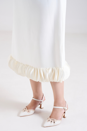 Elysia Snake Print Leather Ankle Strap Heels