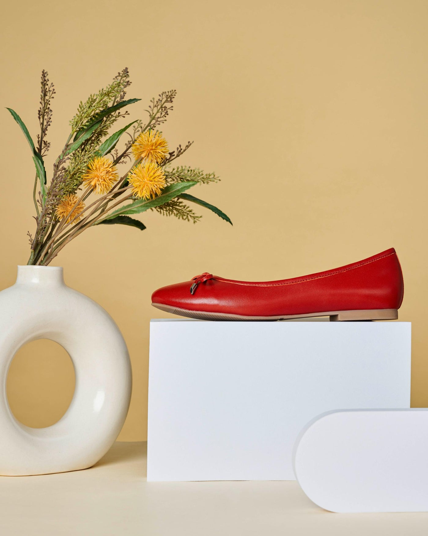 Classic Leather Bow ballerinas