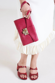 Roxy Leather Block Heels