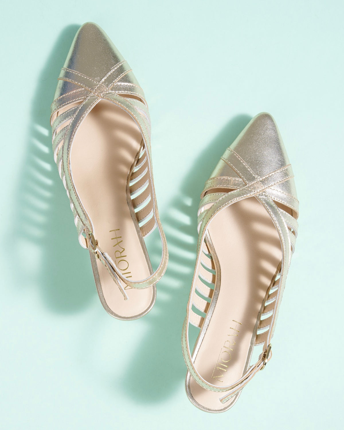 Aviva Metallic Leather Stilletos