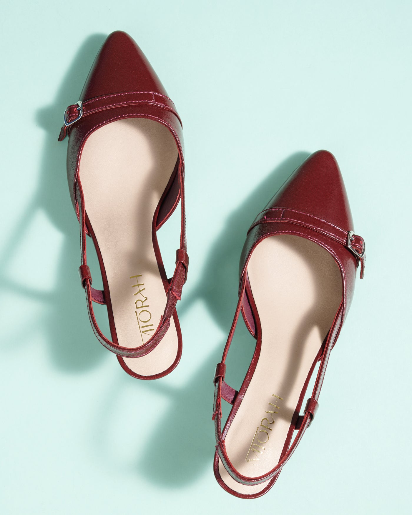 Mindy Leather Patent Pumps