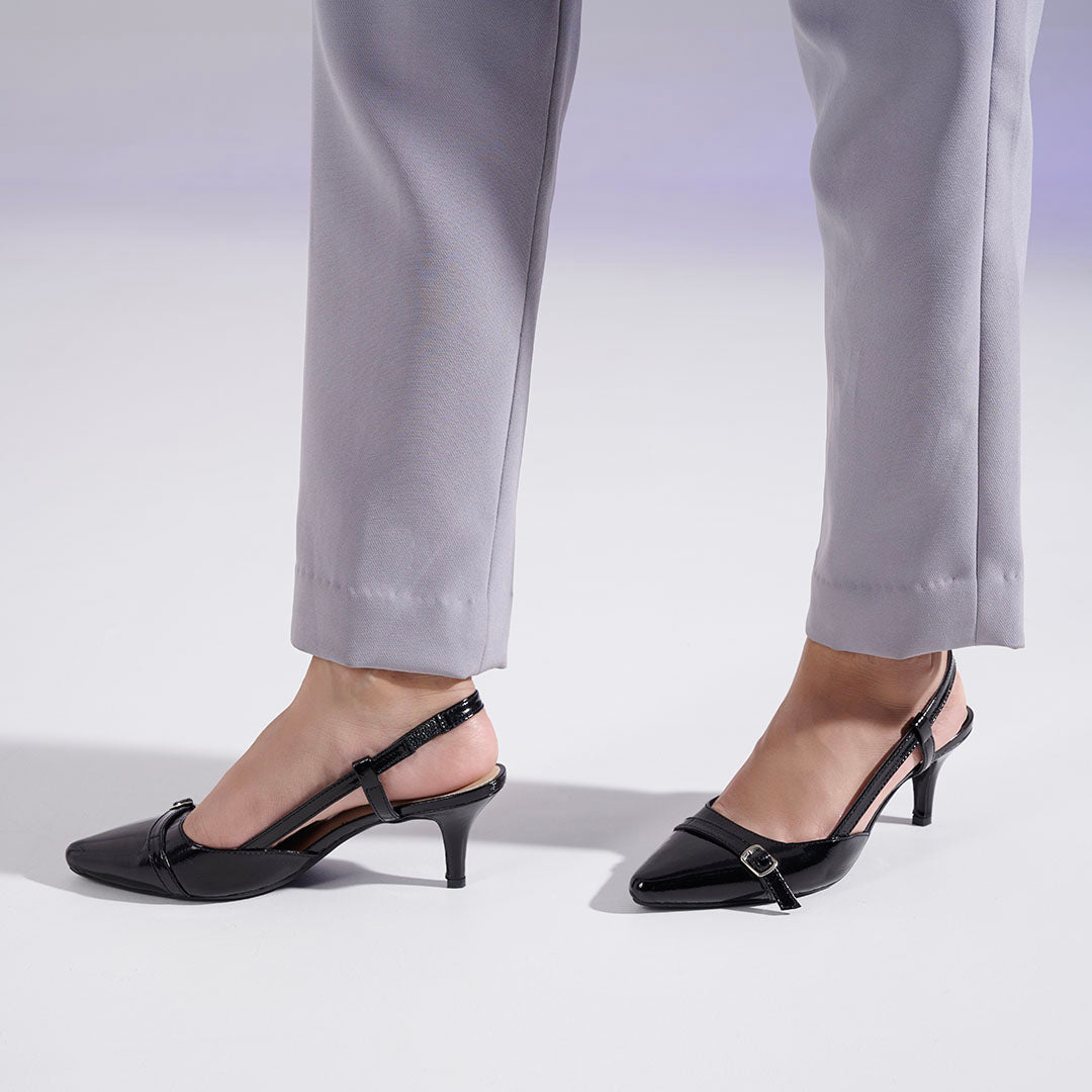 Mindy Leather Patent Pumps