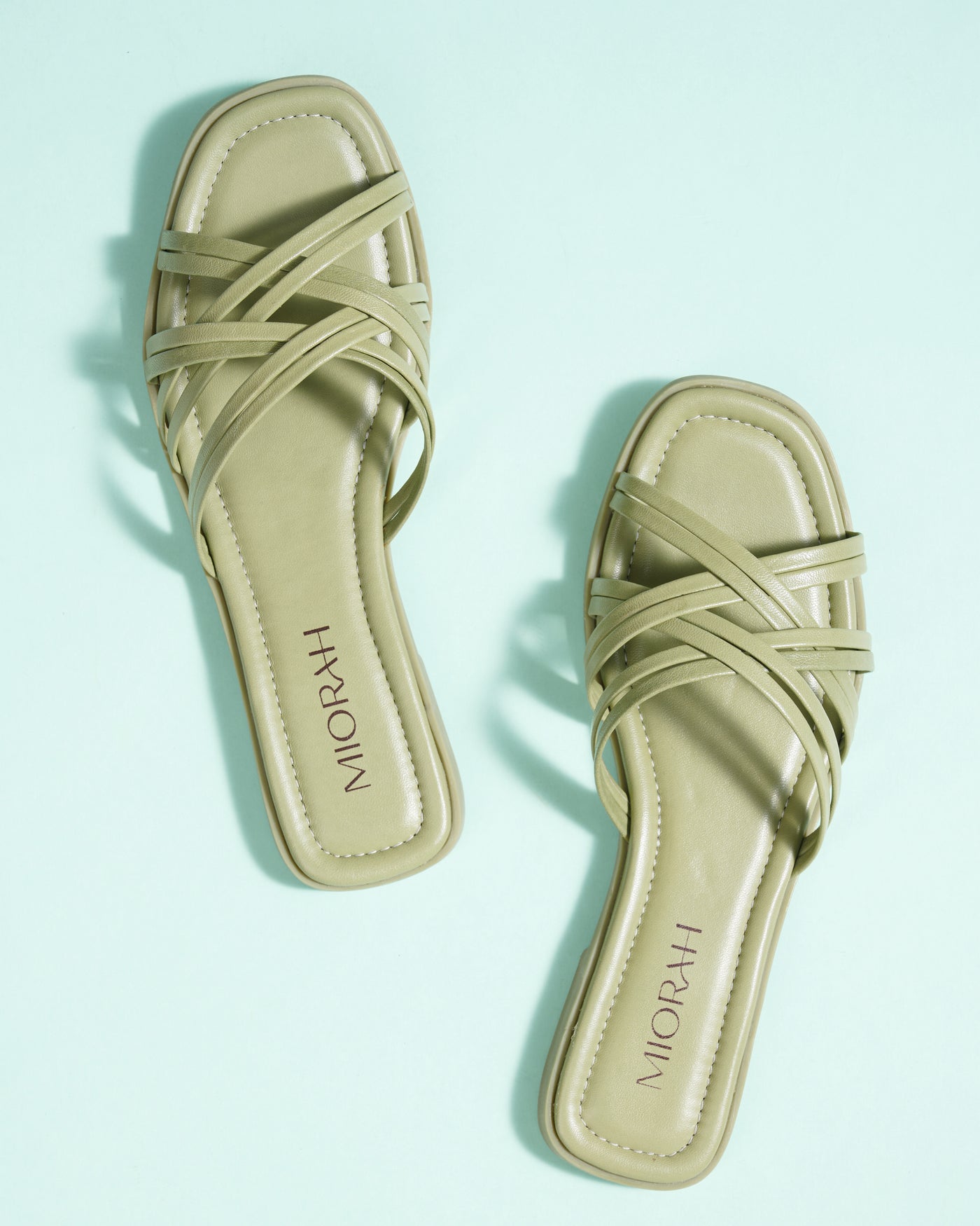 Zoe Leather Strappy Flats