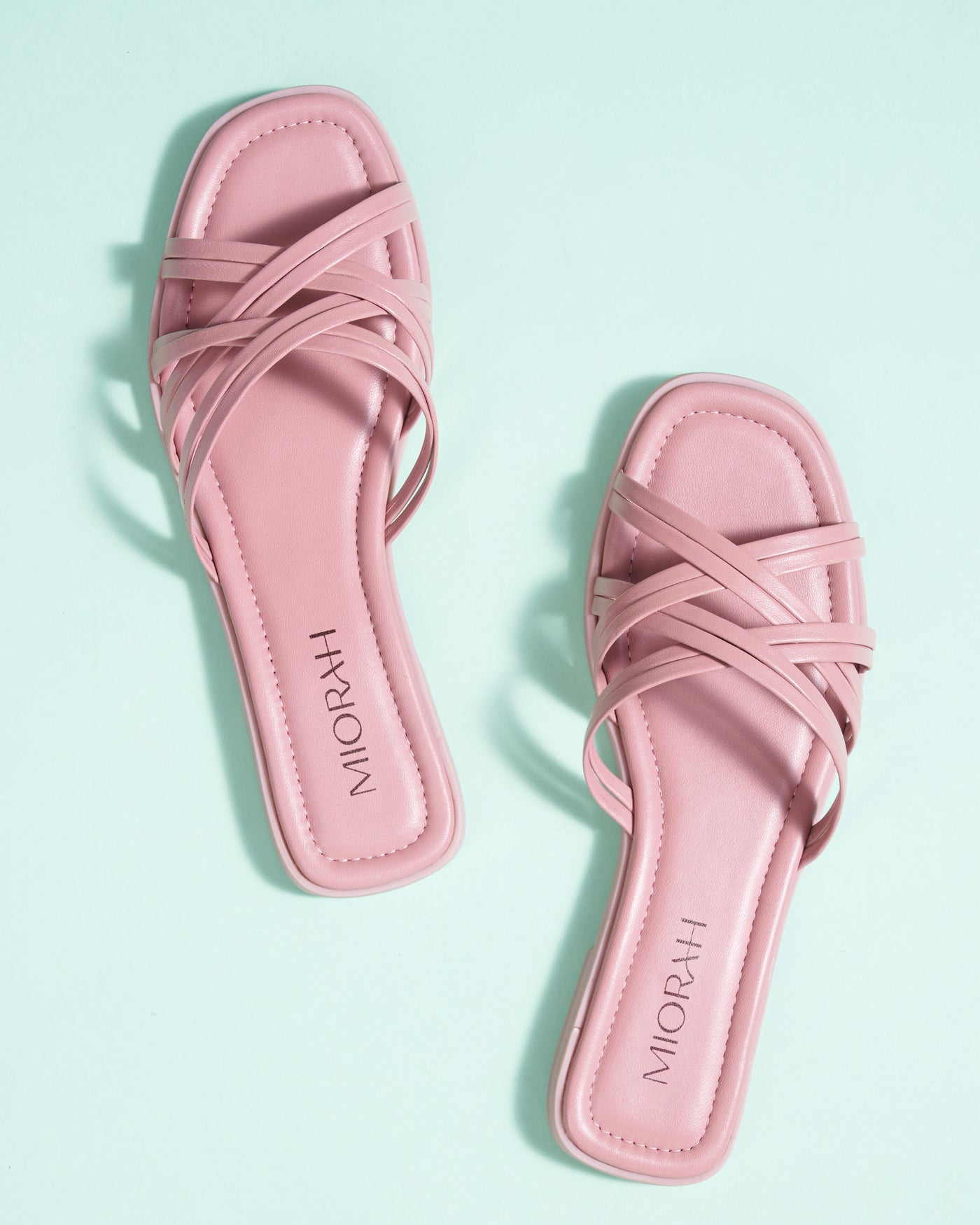 Zoe Leather Strappy Flats