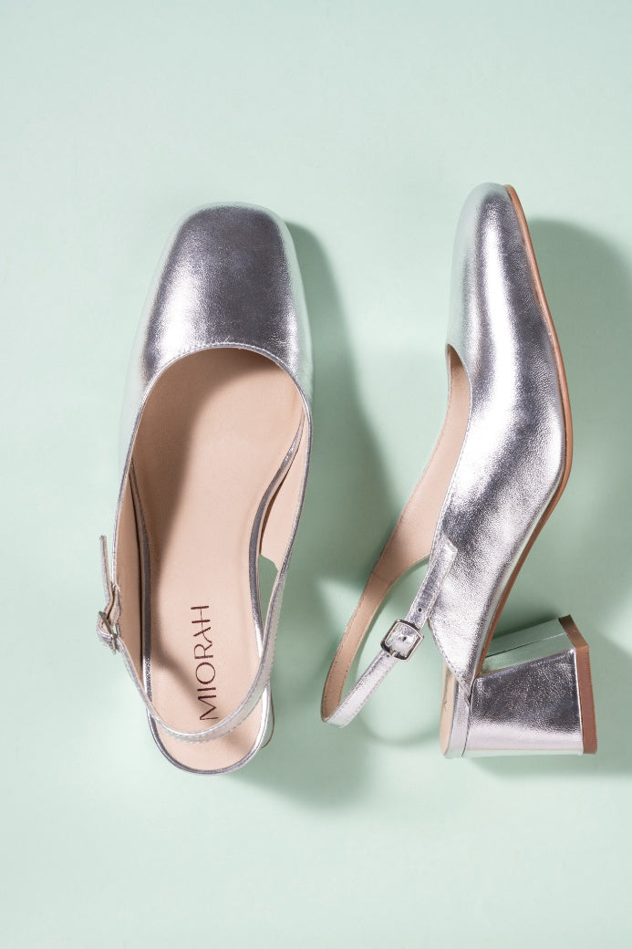 Glamour Leather Block Heels