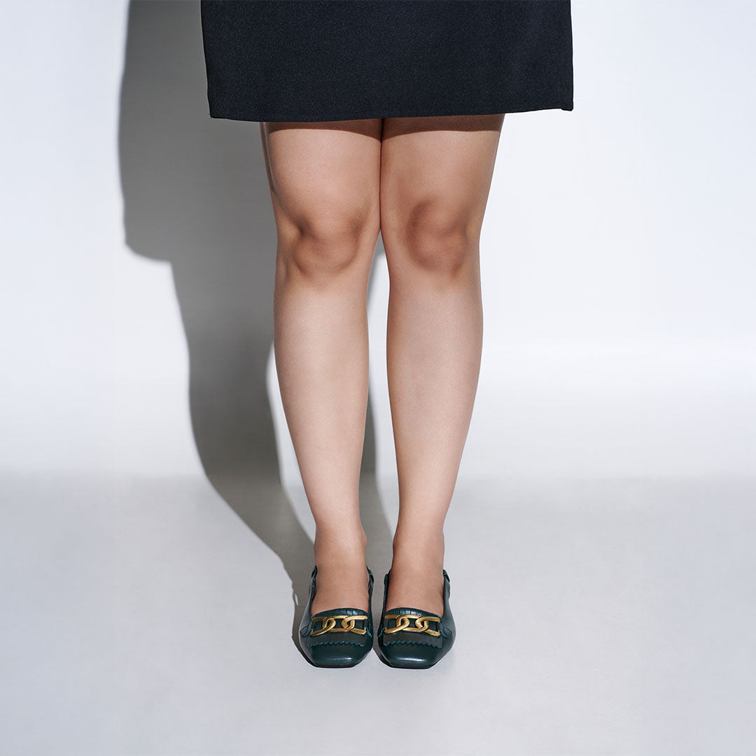 Astra Leather Block Heels