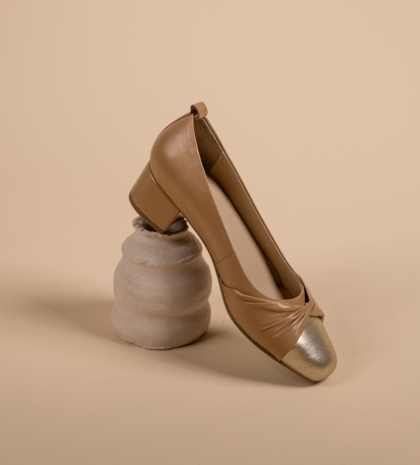 Zyra Leather Comfort Heels