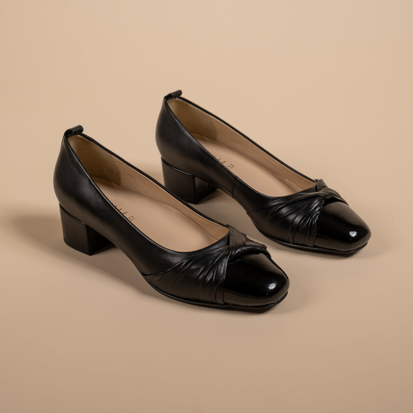 Zyra Leather Comfort Heels