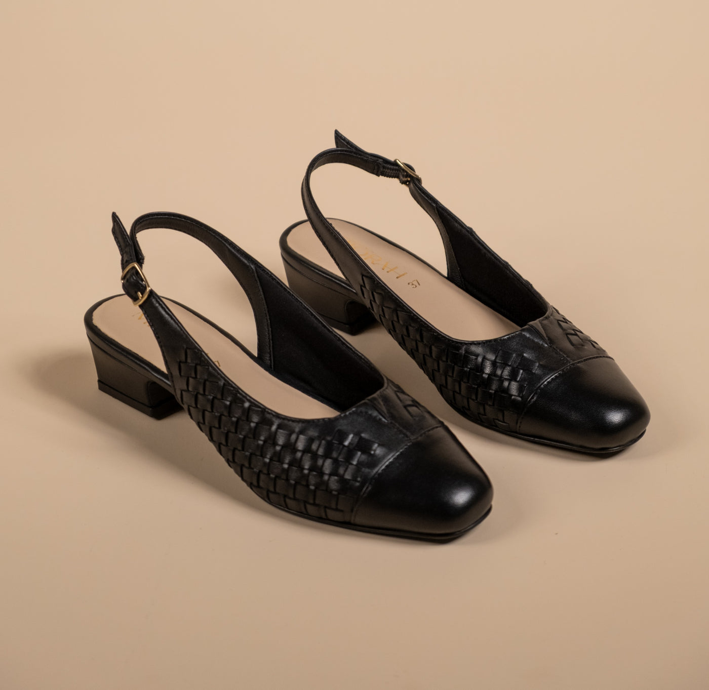 Darcy Leather Comfort Heels