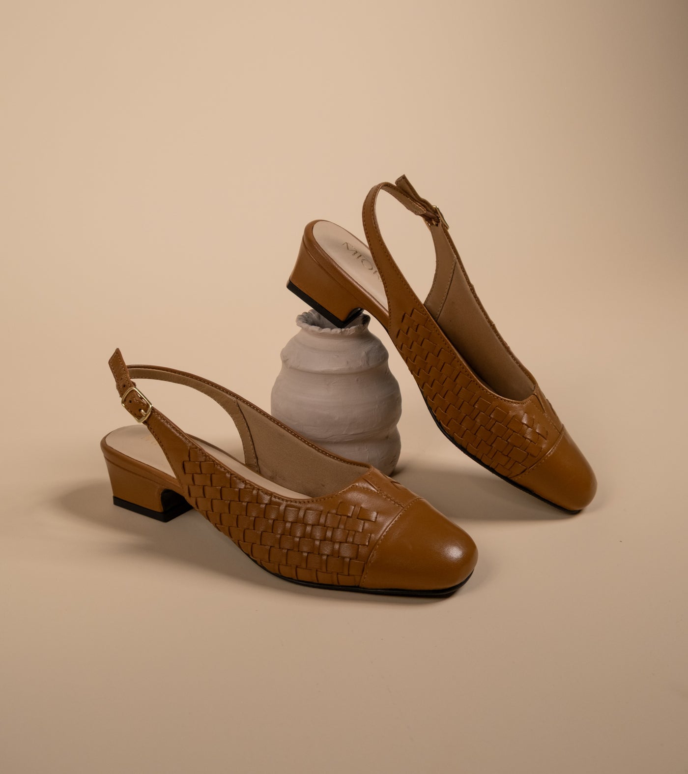 Darcy Leather Comfort Heels