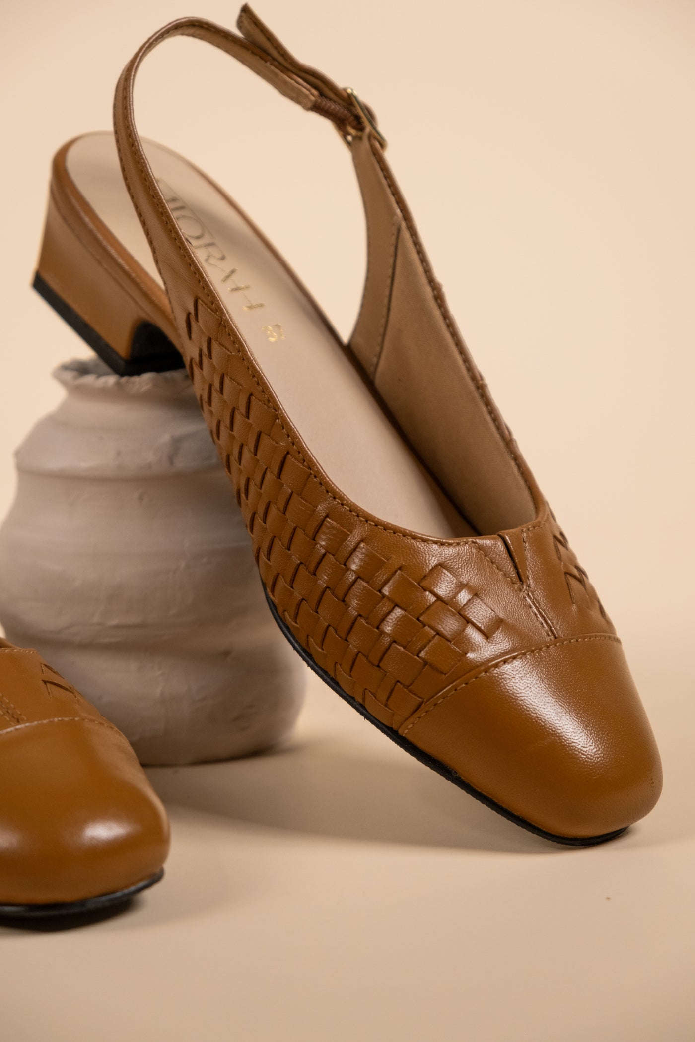 Darcy Leather Comfort Heels