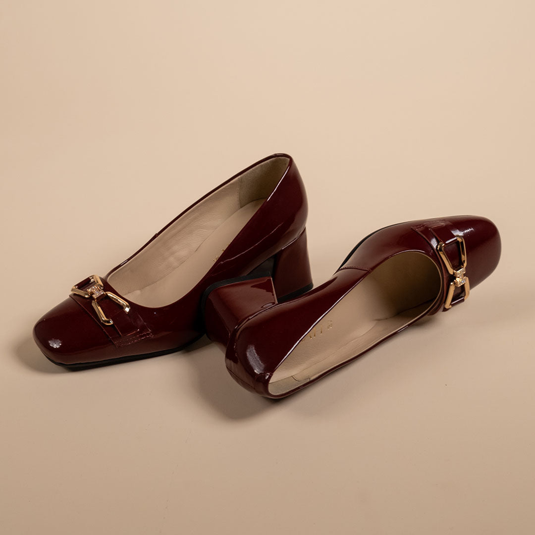 Zeal Leather Patent Block Heals