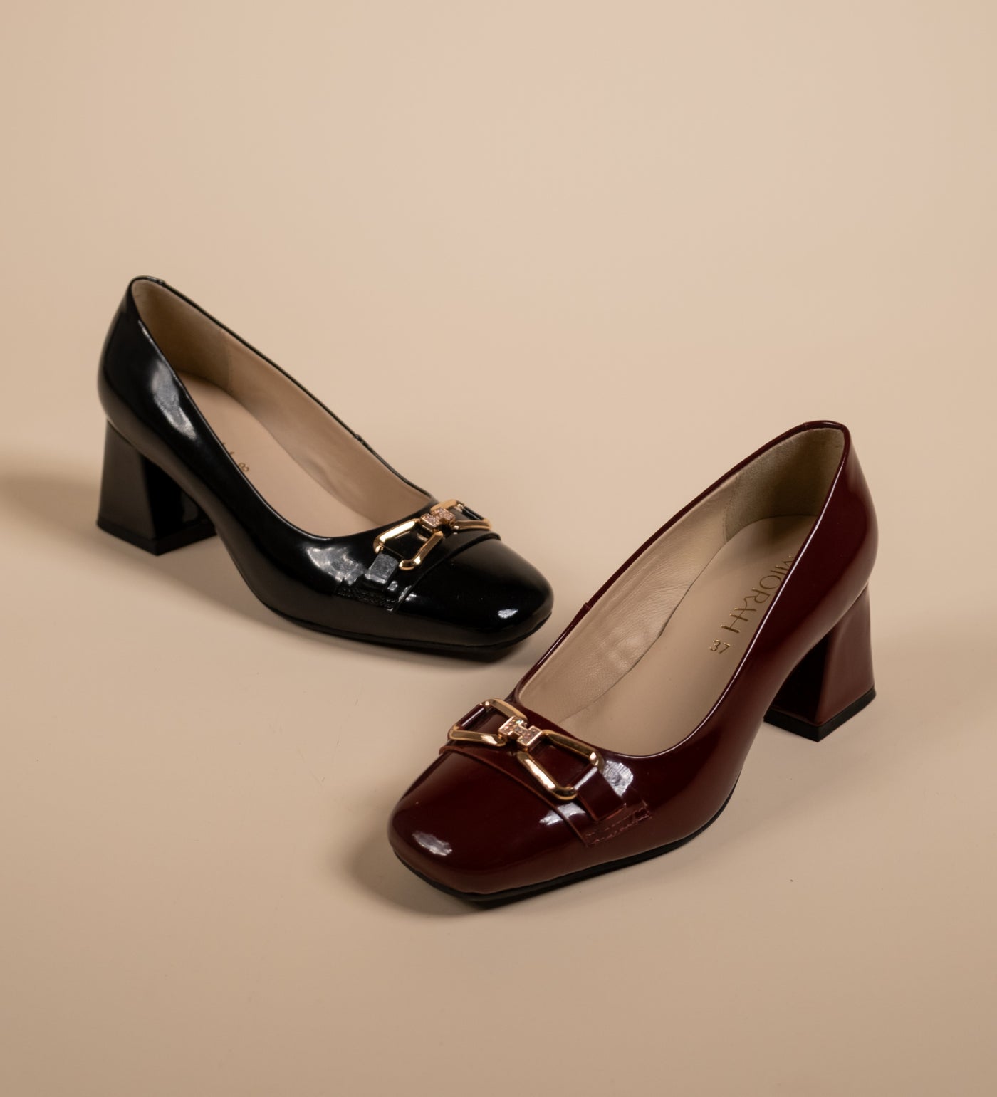 Zeal Leather Patent Block Heals