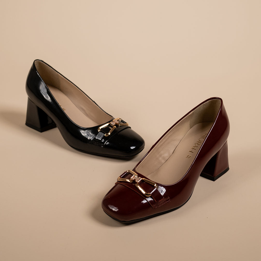 Zeal Leather Patent Block Heals