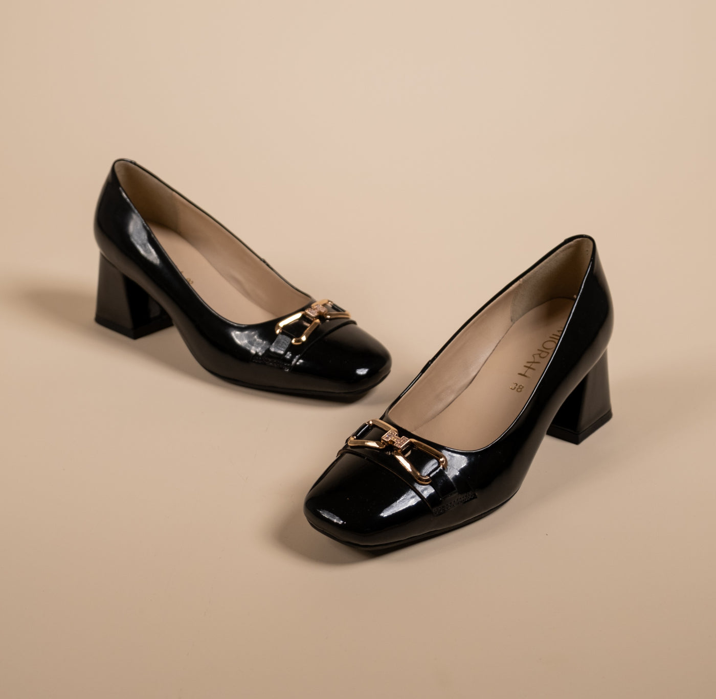 Zeal Leather Patent Block Heals