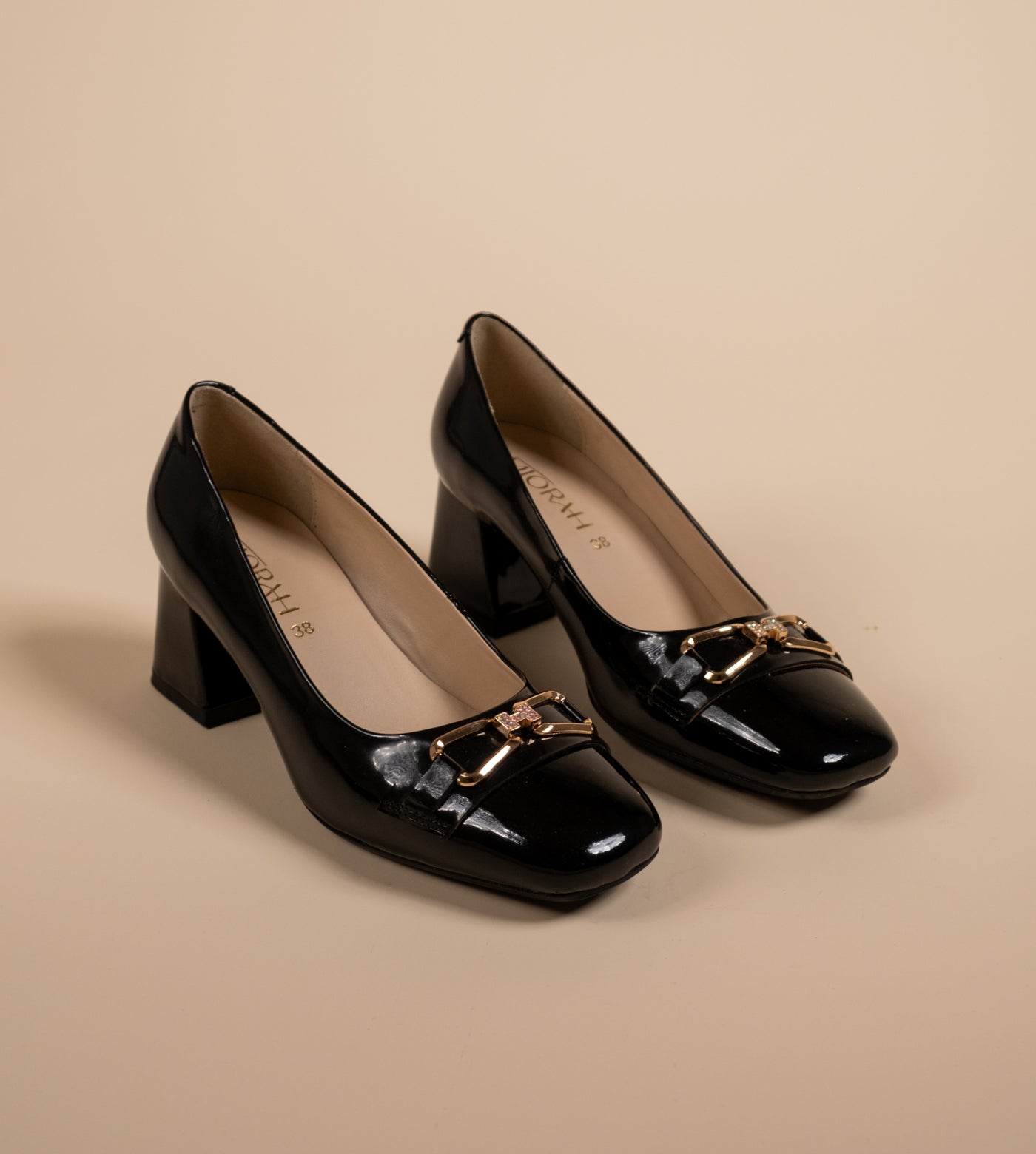 Zeal Leather Patent Block Heals