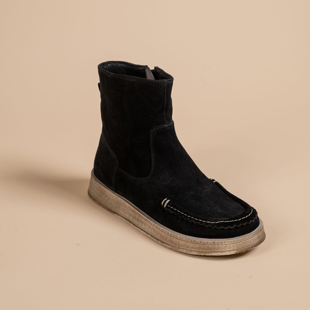 Dune Leather Suede Boots