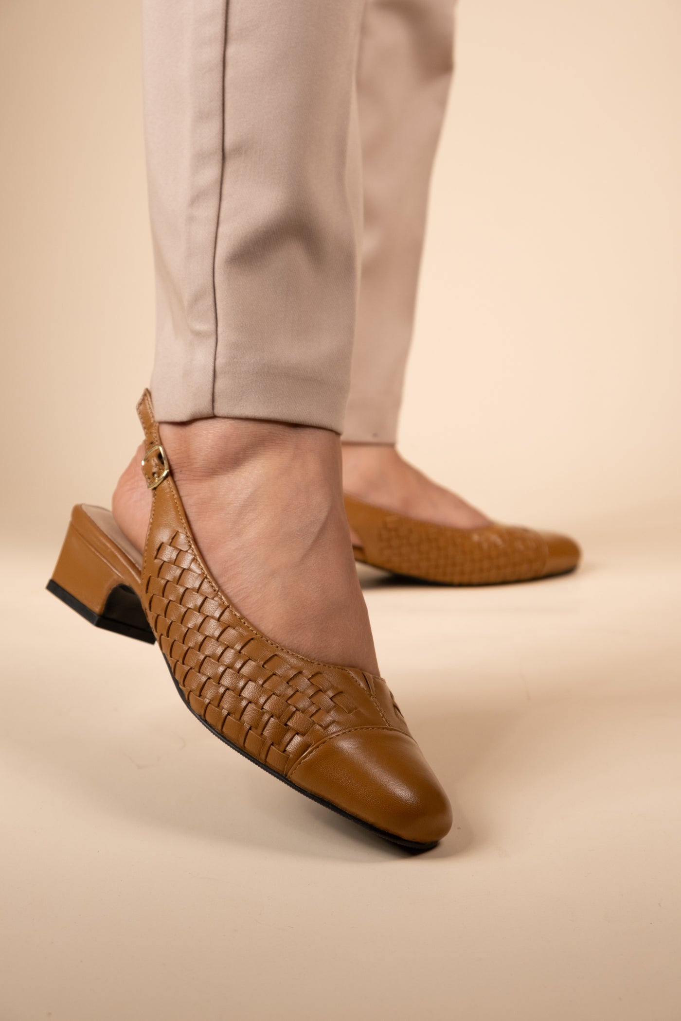 Darcy Leather Comfort Heels