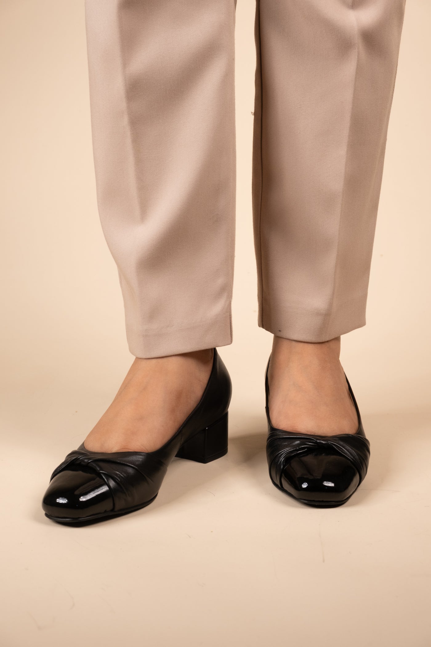 Zyra Leather Comfort Heels
