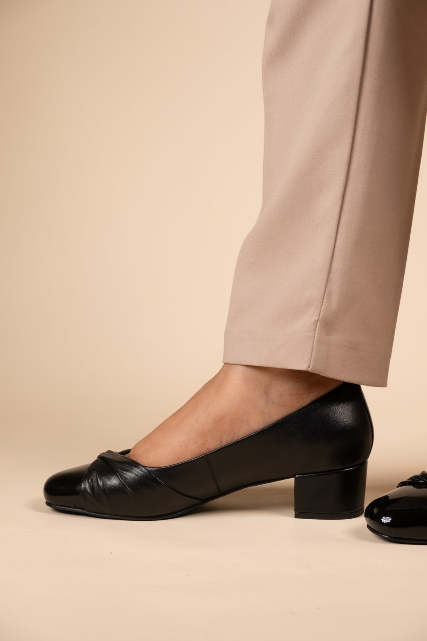 Zyra Leather Comfort Heels