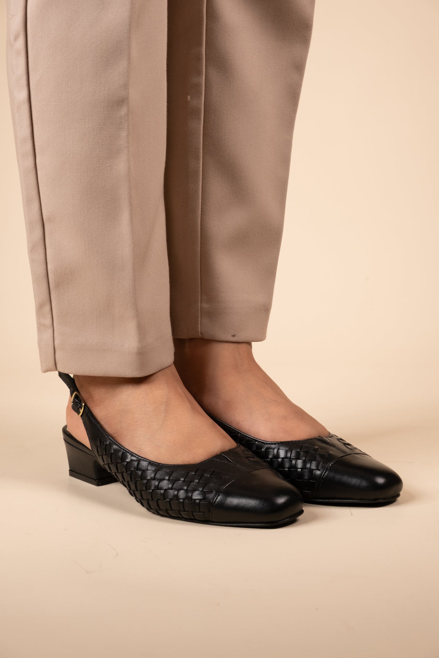 Darcy Leather Comfort Heels