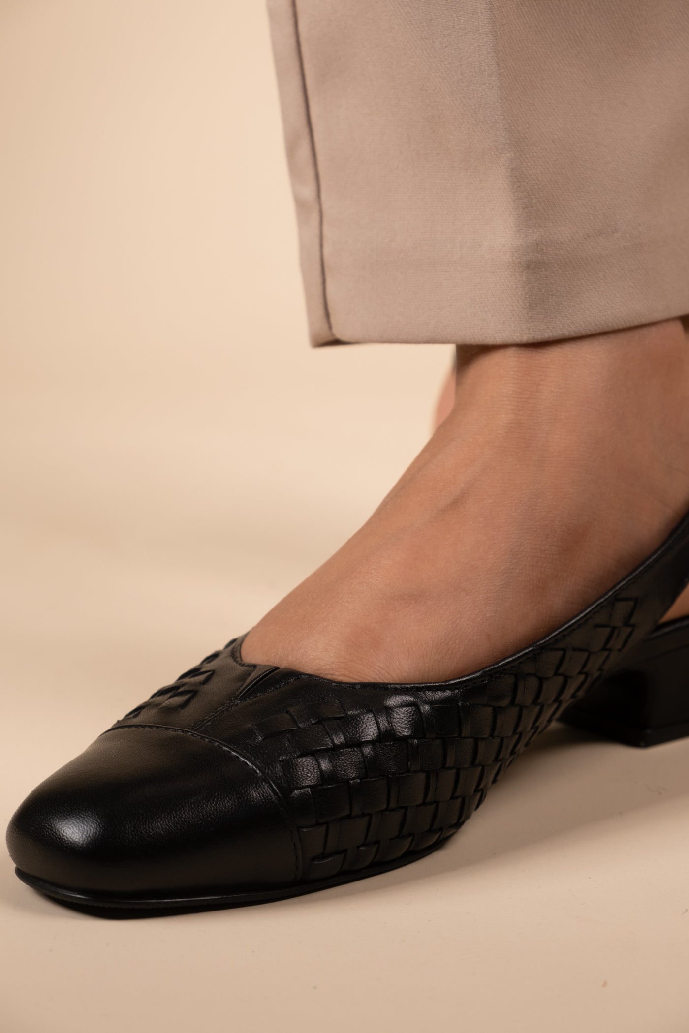 Darcy Leather Comfort Heels