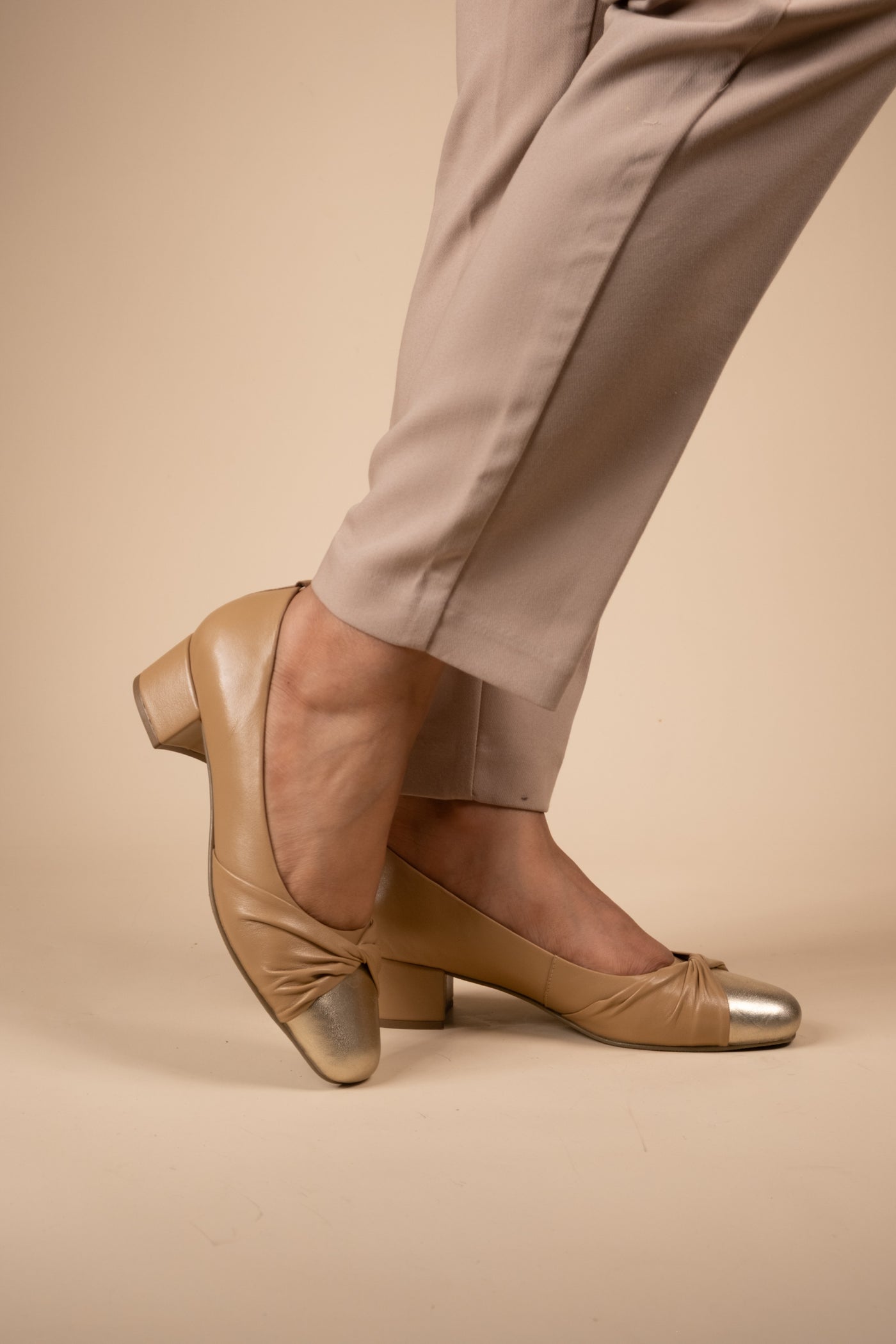 Zyra Leather Comfort Heels