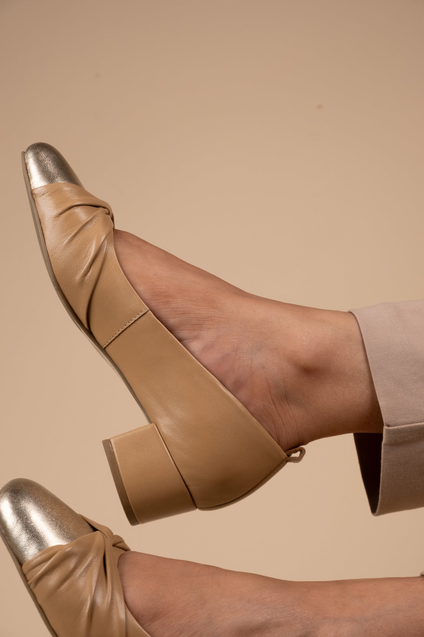 Zyra Leather Comfort Heels