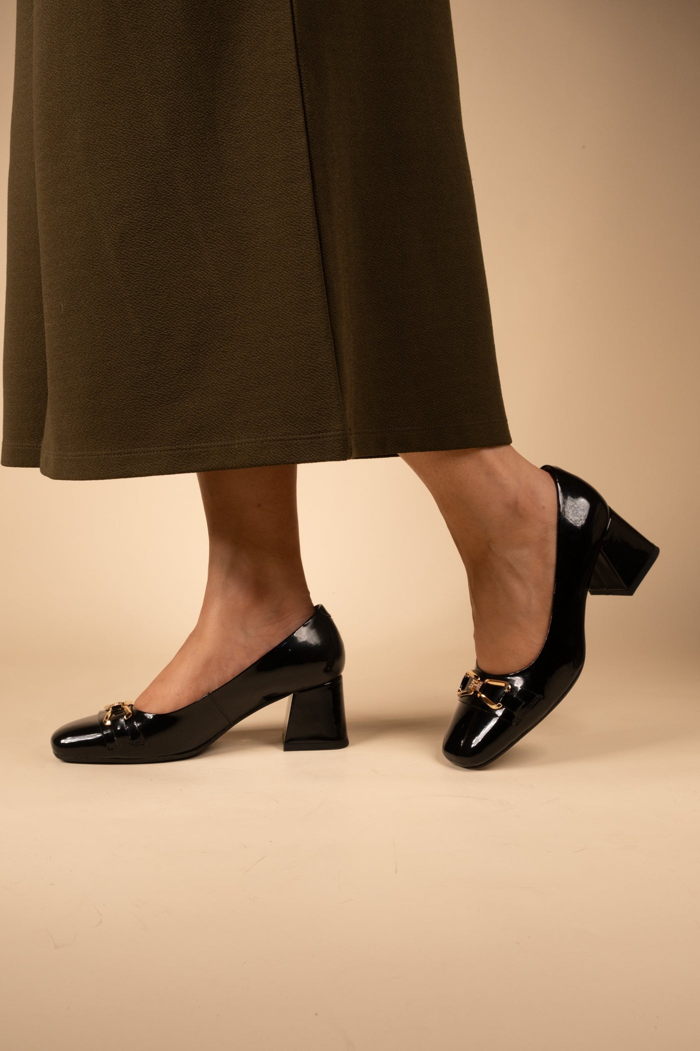 Zeal Leather Patent Block Heals