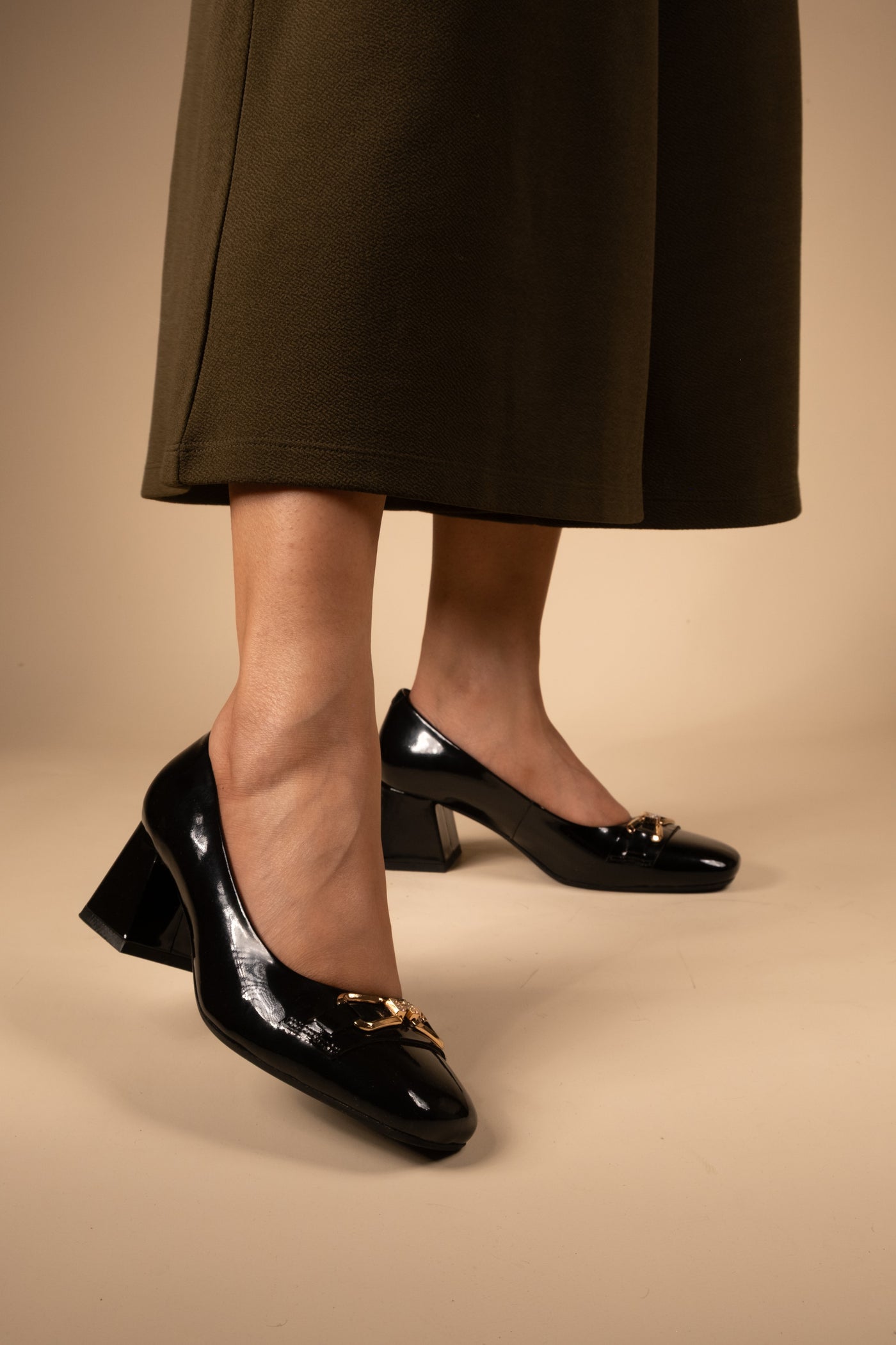 Zeal Leather Patent Block Heals